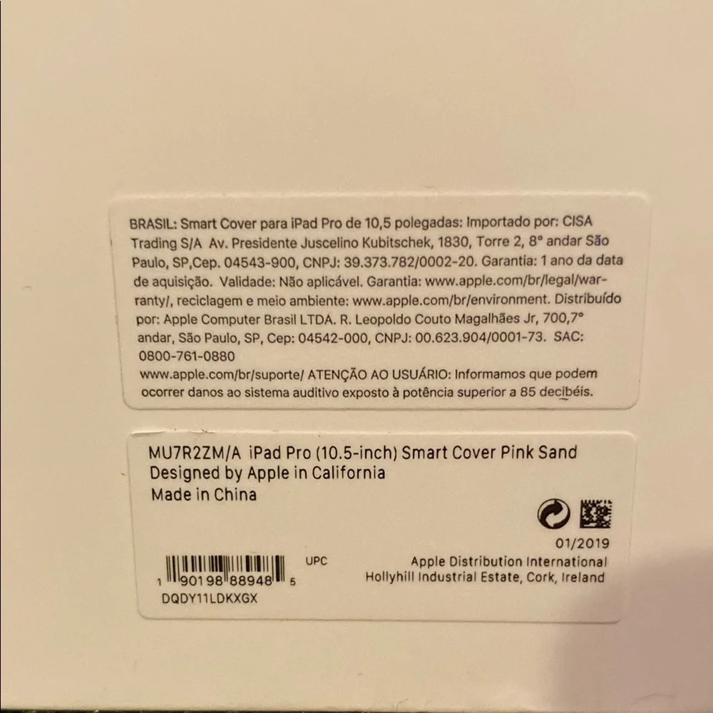 Apple iPad Pro Smart Cover - Pink Sand 10.5”